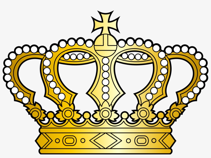 Georgian Golden Crown With Pearls And Cross - Crown With Cross Png, transparent png download