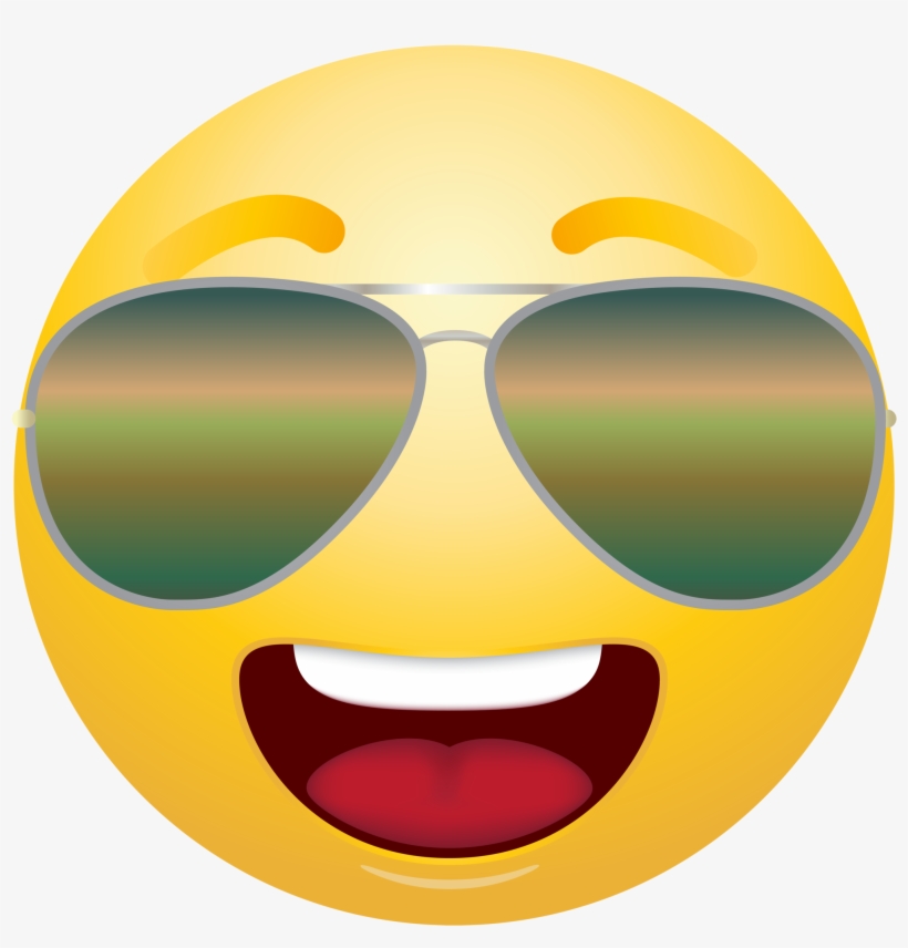 Clipart Sunglasses Emoticon, transparent png download
