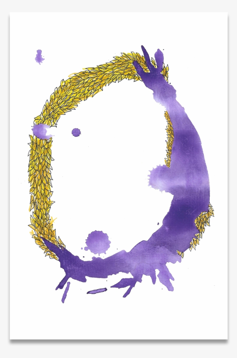 Connection B • Water Color, Pen &amp - Watercolor Painting, transparent png download