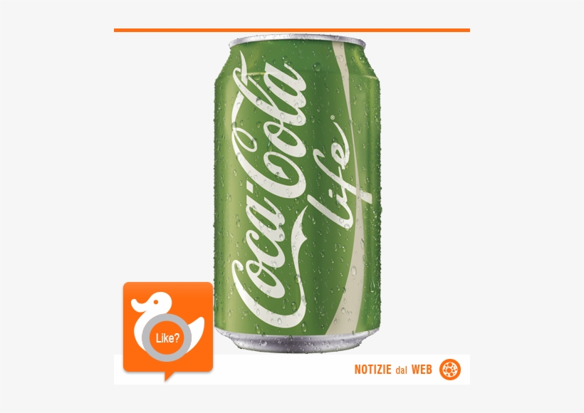 Visit - Coca Cola Life 330ml Can, transparent png download