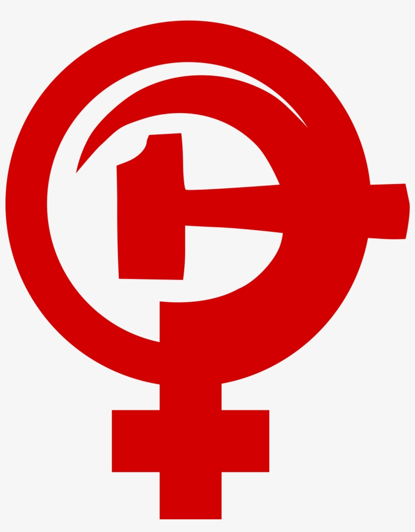 Hammer And Sickle Gender Symbol Feminism - Feminist Hammer And Sickle, transparent png download
