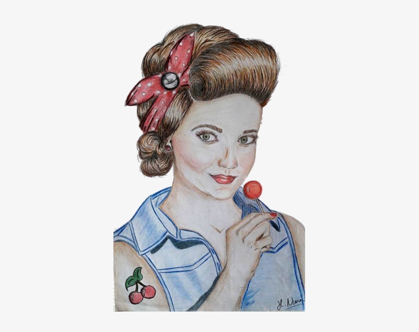 Collect This Art Pinup - Drawing, transparent png download