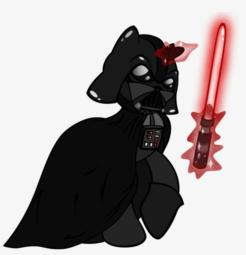 Vader Drawing Epic - Darth Vader As A Pony, transparent png download