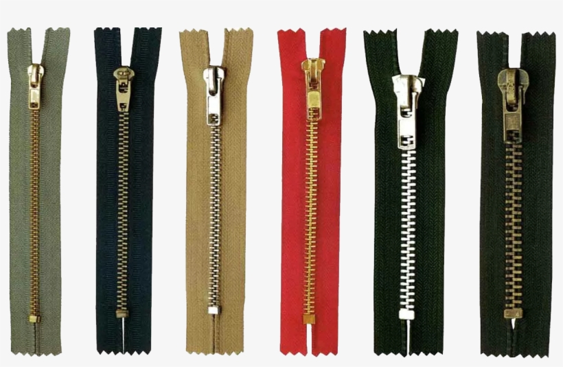Gold Metal Separating Zippers, transparent png download