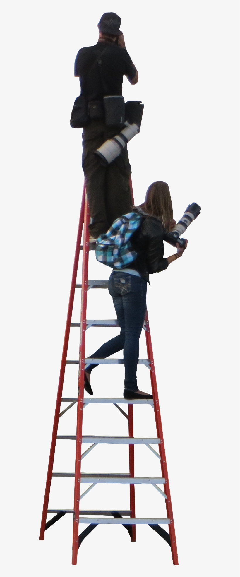 Not Pictured Is The Man Holding The Ladder That Makes - Ladder People Png, transparent png download