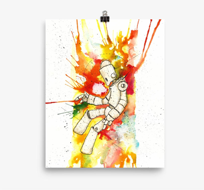 Varick Gallery 'nebula Bot' Giclee Watercolor Painting, transparent png download