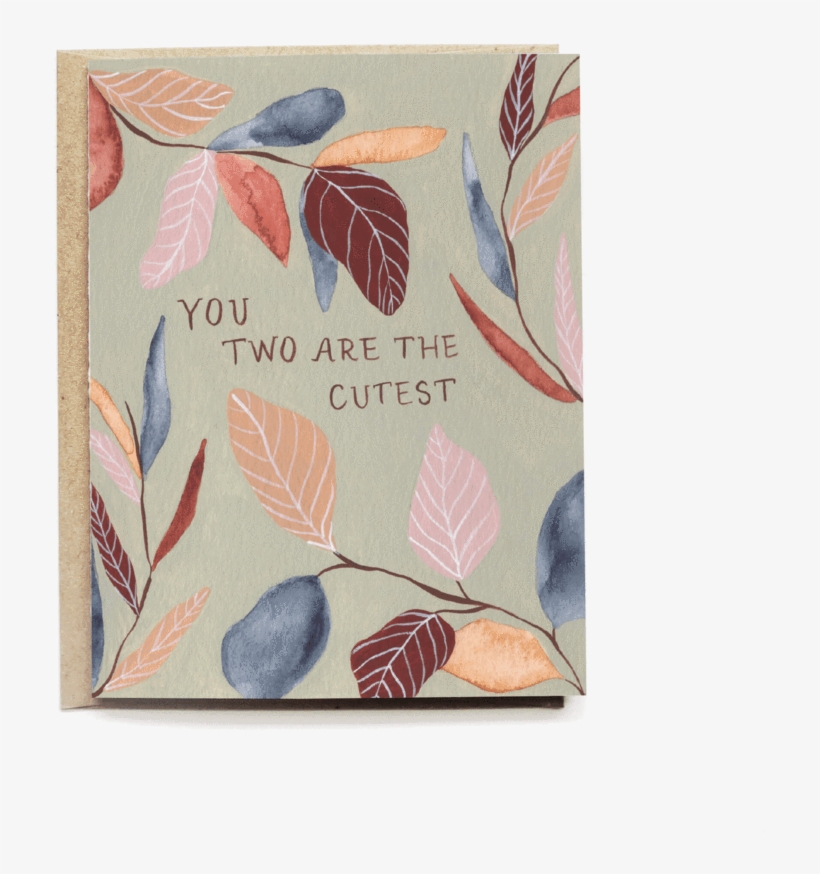 Warm Greenery Wedding Card - Wedding, transparent png download