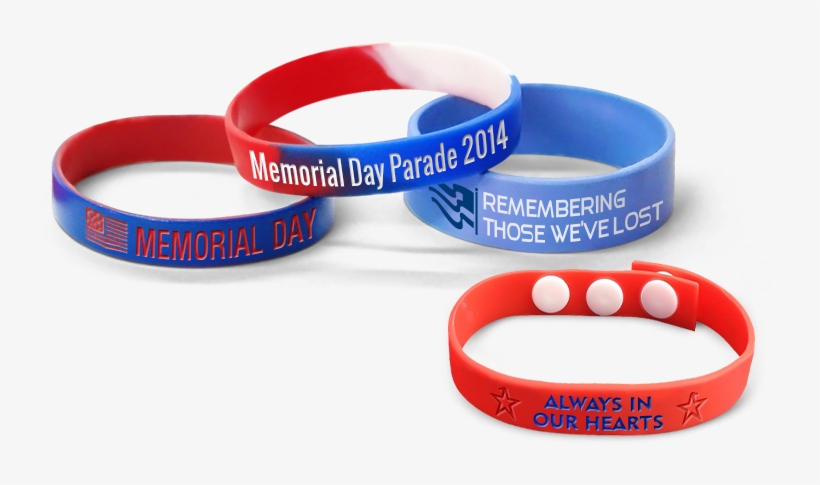 Custom Memorial Day Bands - Bracelet, transparent png download