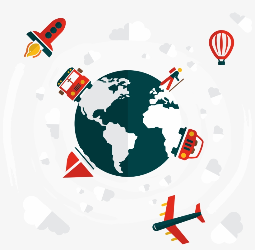 Earth Globe World - Travel Around The World: 25 Stunning Places Around, transparent png download