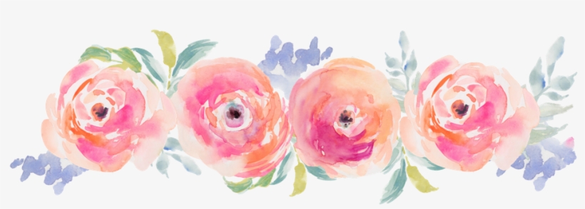 5 / 5 Flowers - Pink Watercolor Flower Mousepad, transparent png download