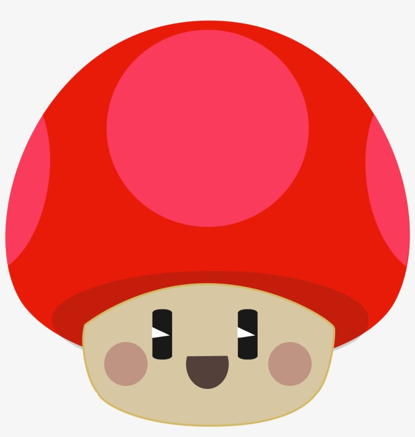 This Free Icons Png Design Of Cute Happy Mushroom, transparent png download