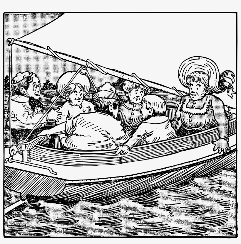 This Free Icons Png Design Of Family In A Sailboat, transparent png download
