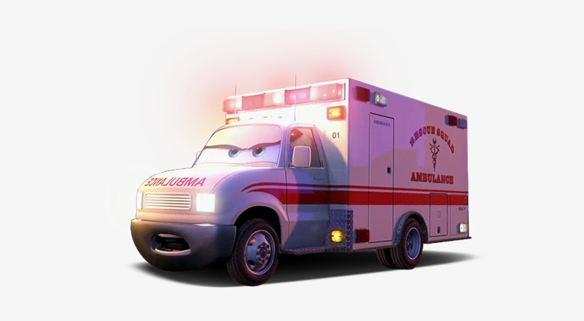 Rescue Squad Ambulance - Disney Pixar Cars Ambulance, transparent png download