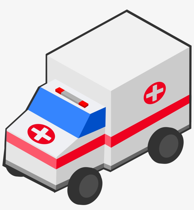 This Free Icons Png Design Of Isometric Ambulance, transparent png download