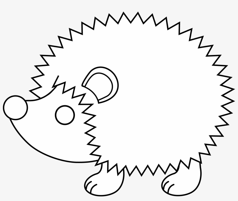Hedgehog Line Art Preschoolers Hedgehogs And Clip Art Hedgehog Pictures To Colour Transparent Png 6495x5190 Free Download On Nicepng