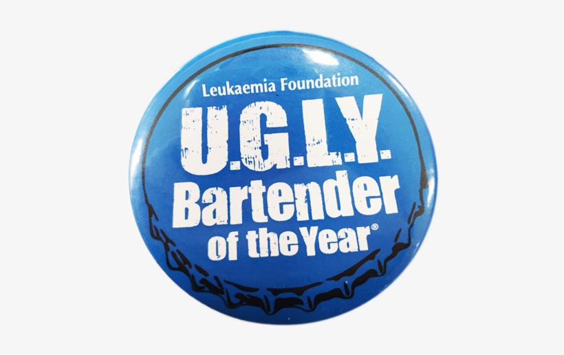 U - G - L - Y - Bartender Of The Year- Bag Of 10 Button - Ugly Bartender, transparent png download