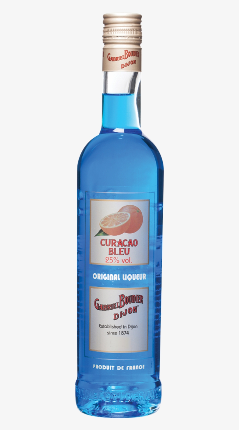 Gabriel Boudier Bartender Curacao Bleu Liqueur - Liqueur, transparent png download