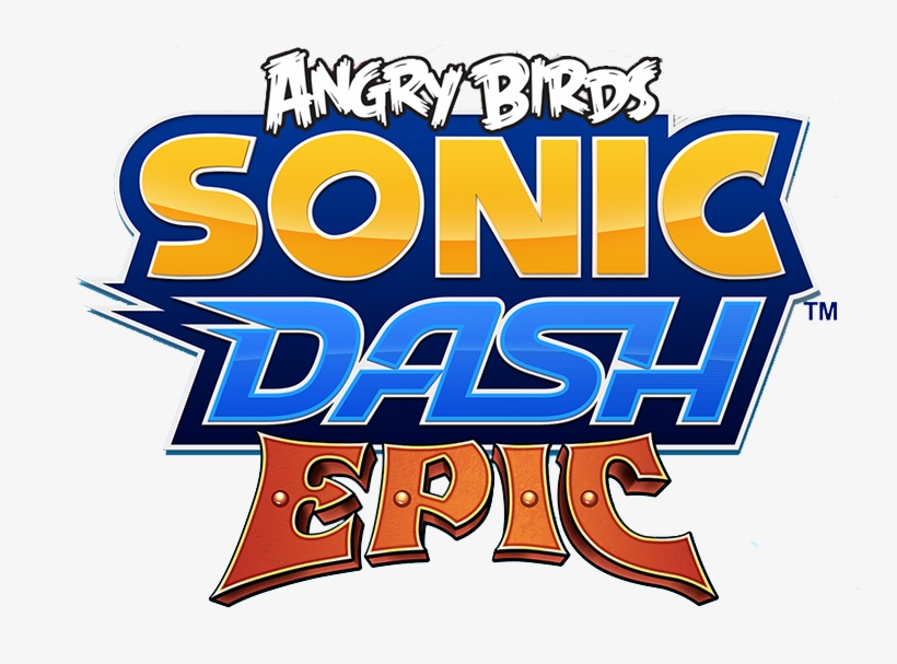 Angry Birds Sonic Dash Epic Logo, transparent png download