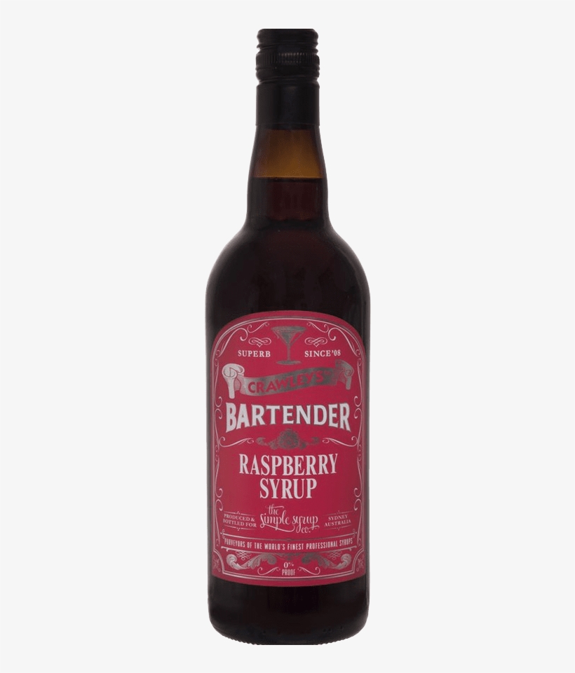 Crawleys Bartender Raspberry Syrup 750ml - Beer Bottle, transparent png download