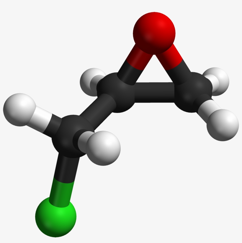 S Epichlorohydrin Calculated Mp2 3d Balls - Acid, transparent png download
