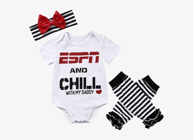 Petite Bello Bodysuit Set 0-6 Months Espn Daddy Bodysuit - Espn And Chill With Daddy, transparent png download