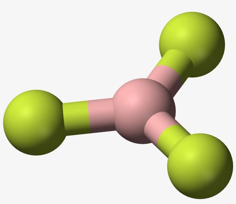 Boron Trifluoride 3d Balls - Boron Trifluoride 3d Structure, transparent png download