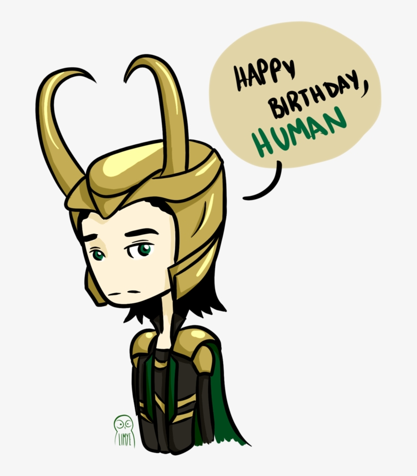Happy Birthday Human By Bahelen On Deviantart - Marvel Happy Birthday Loki, transparent png download