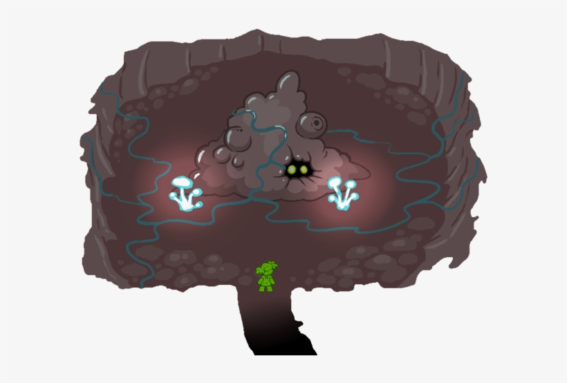 File - Wormmap-cave - Illustration, transparent png download