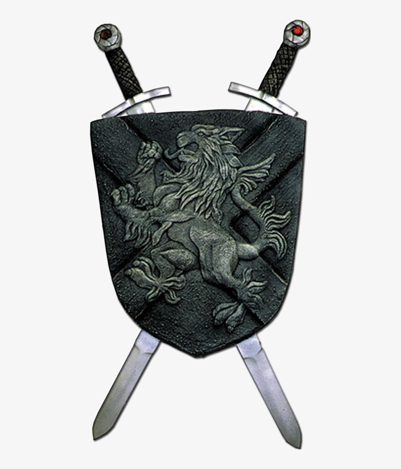 Photo Shield - Mediaeval Shield And Sword Prop, transparent png download