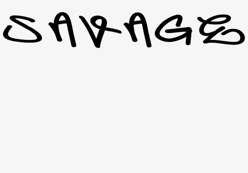 T16b602-20 - Model Name - Savage - Graffiti Fonts, transparent png download