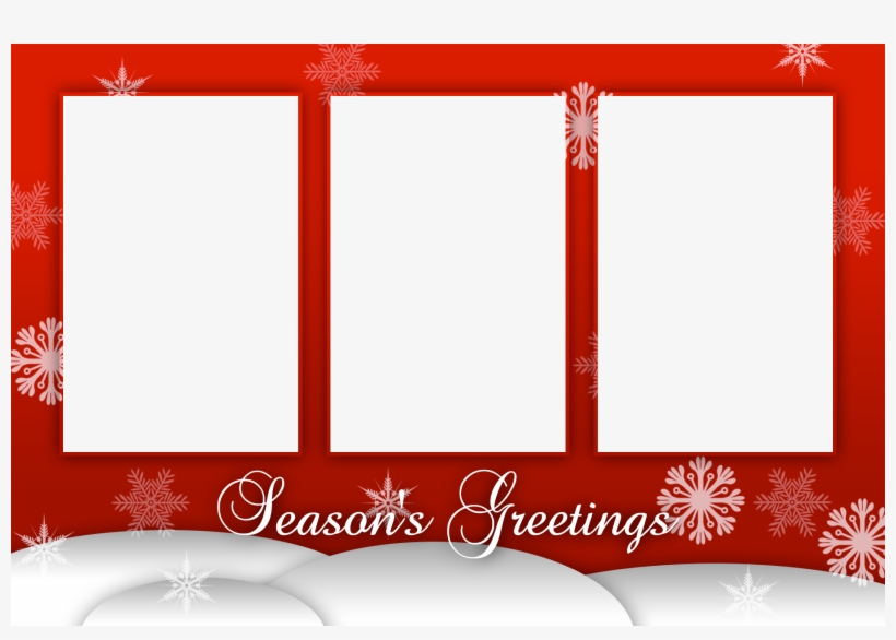00 Free Season's Greetings Overlay For Mirror Me - Mirror, transparent png download