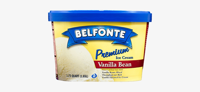 Vanilla Bean - Belfonte Ice Cream, Premium, Vanilla Bean - 1.75 Qt, transparent png download