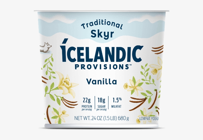 A Blend Of Vanilla Beans Helps Give Our Vanilla Skyr - Icelandic Provisions Coconut Skyr, transparent png download