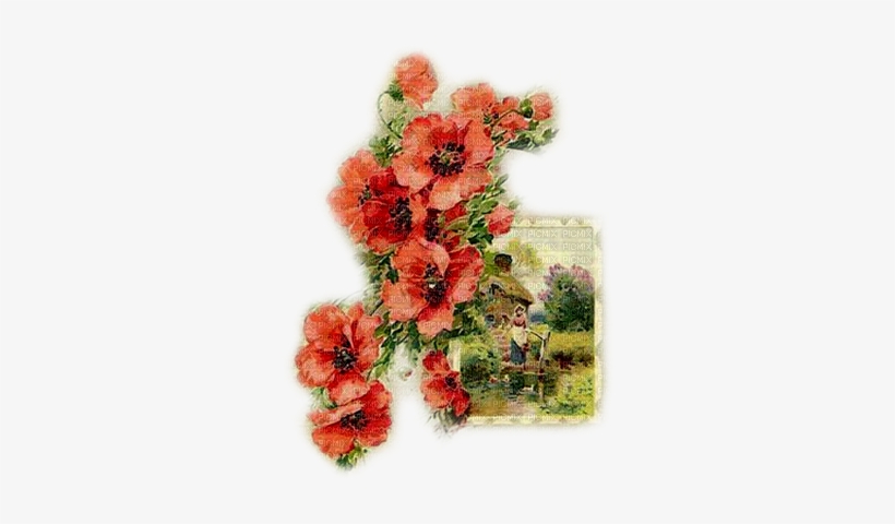 Soave Background Transparent Vintage Flowers House - Artificial Flower, transparent png download