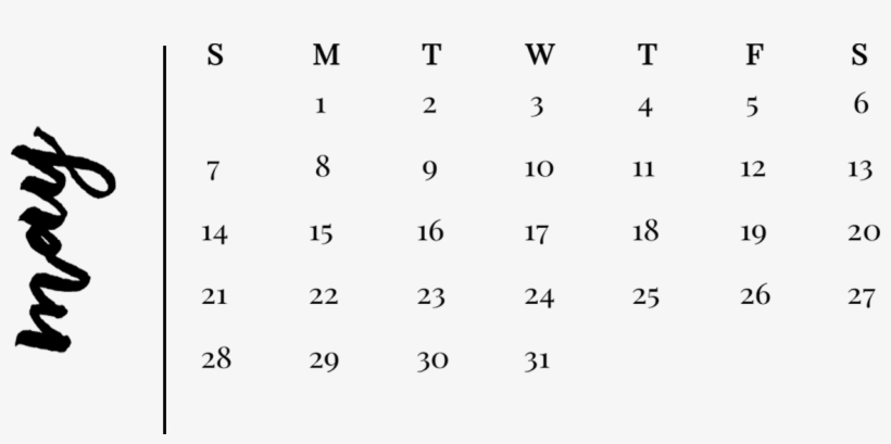 May - Number, transparent png download