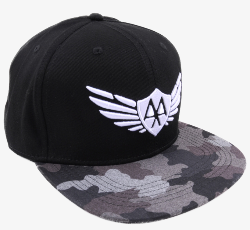 Black/camo Flexfit Hat - Baseball Cap, transparent png download