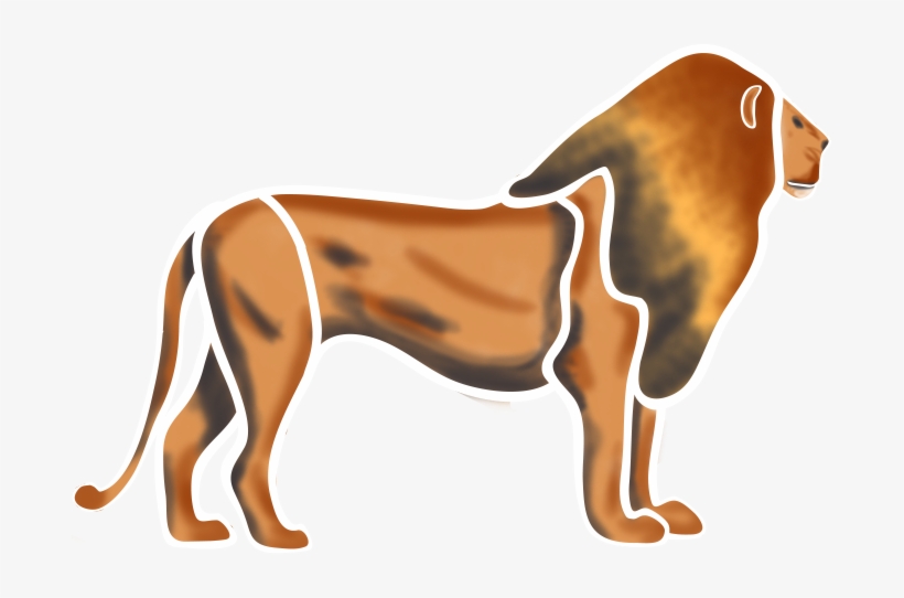 Lion Face Concept Lion Body Concept Lioness Face Concept - African Folk Art Lion, transparent png download