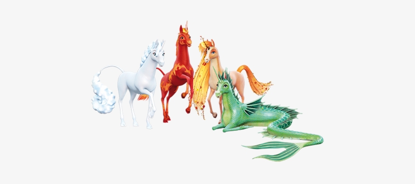Element Unicorns - Mia And Me Elemental Unicorns, transparent png download