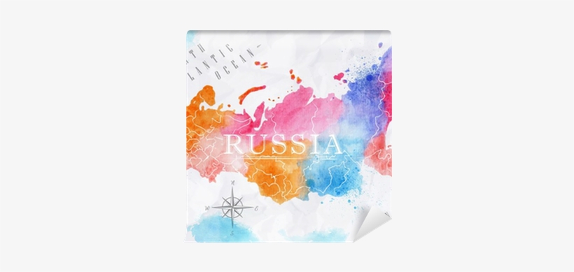 Retro Map Russia, transparent png download