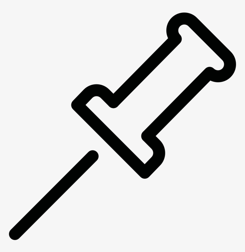 Office Equipment Pinboard Pin Angle - Mobile App, transparent png download