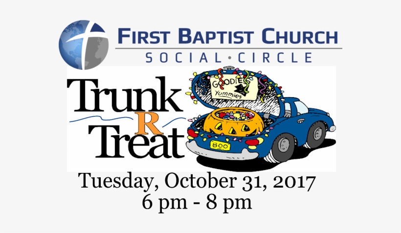 October 31, 2017 Trunk R Treat At Social Circle First - Trunk Or Treat Volunteers, transparent png download
