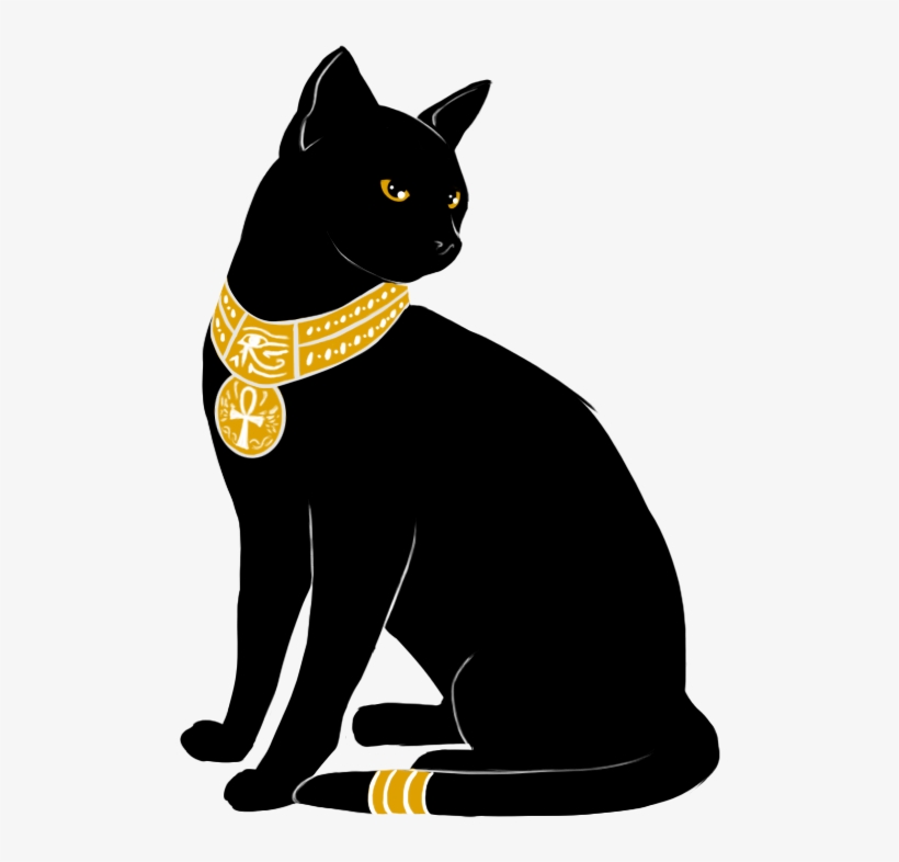 Egyptian Pyramids Png Clip Art Source - Egyptian Black Cat Art, transparent png download