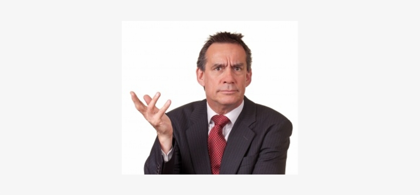 5 Ways To Make People Feel Like Crap - Frowning Businessman, transparent png download