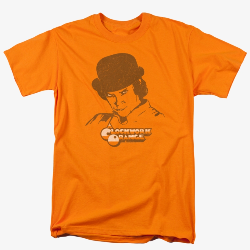 Distressed Clockwork Orange T-shirt - Aquaman T Shirt, transparent png download
