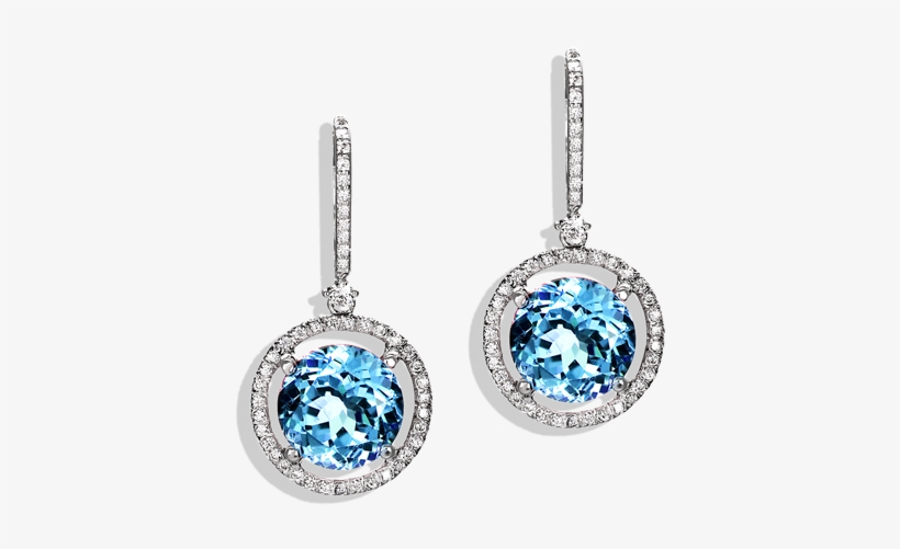 Jane Taylor Ef701 Aquamarine Diamond White Gold, transparent png download