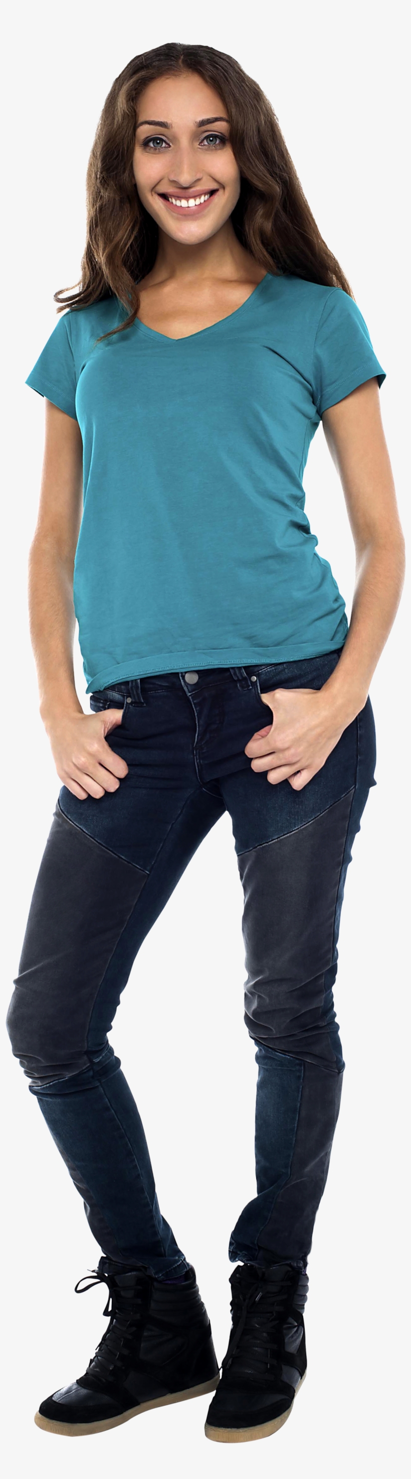 Jeans Girl Png, transparent png download