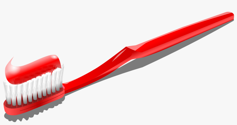 Clip Library Download Toothbrush Transparent Toothpaste - Toothbrush With Toothpaste Png, transparent png download