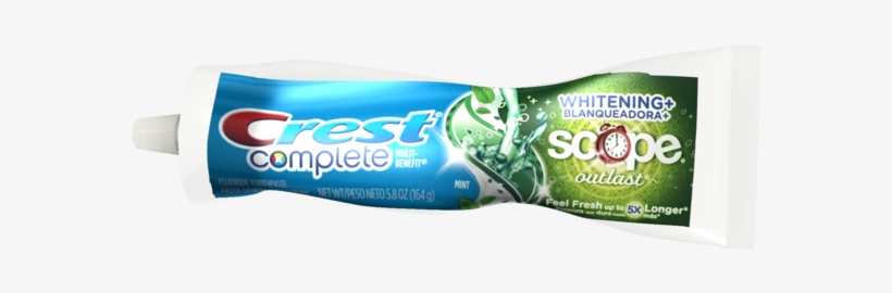Crest - Complete Whitening Plus Scope Minty Fresh Toothpaste, transparent png download