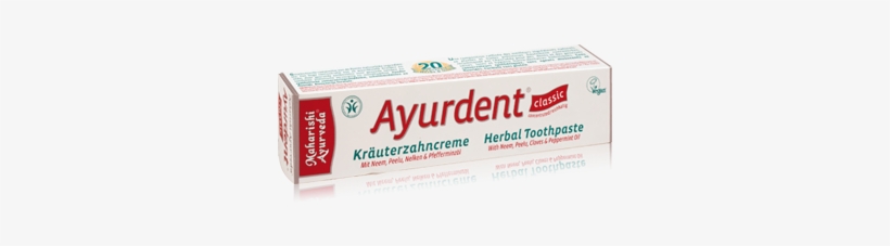 Ayurdent Toothpaste Classic, 75 Ml, Cnc - Ayurdent Classic Toothpaste By Maharishi Ayurveda (75ml, transparent png download