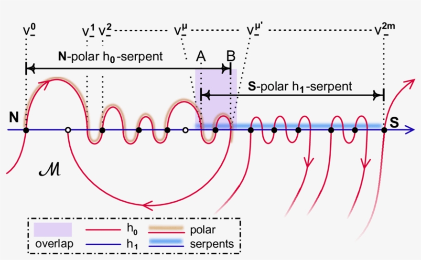 An N Polar H 0 Serpent With Last Axis Intersection - Diagram, transparent png download